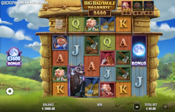 Big Bad Wold Megaways slot - Quickspin online slots