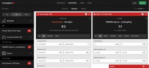 Evergame Live Betting Esports Multiview