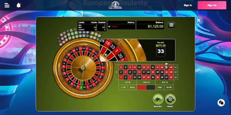 las atlantis roulette 