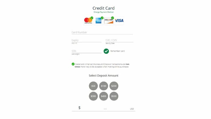 mastercard deposit 3