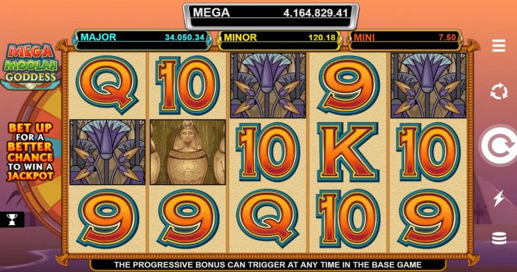 Mega Moolah Goddess slot - Microgaming slots