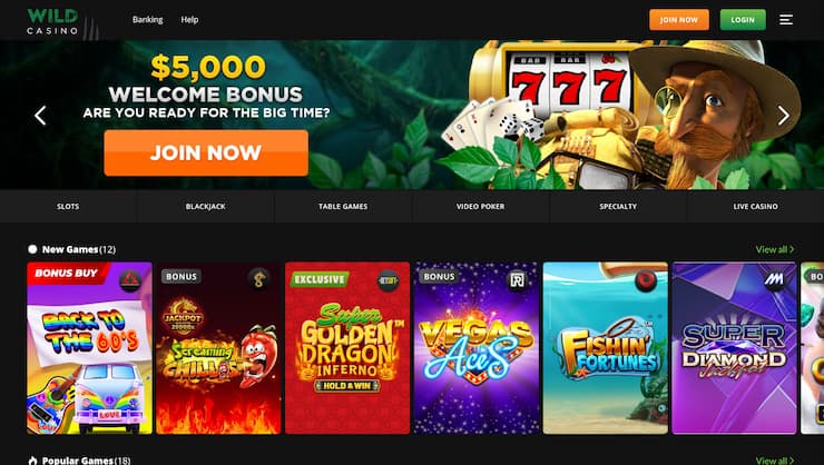 Wild Casino $20 Min Deposit Casino