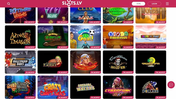 SlotsLV $20 Min Deposit Casino