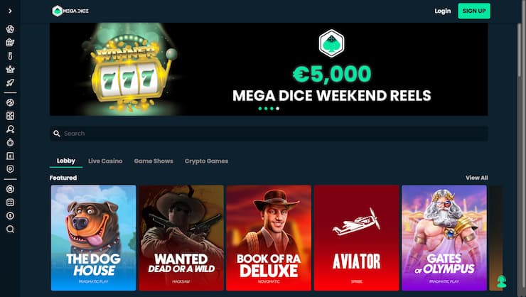 Mega Dice No ID Casino UK