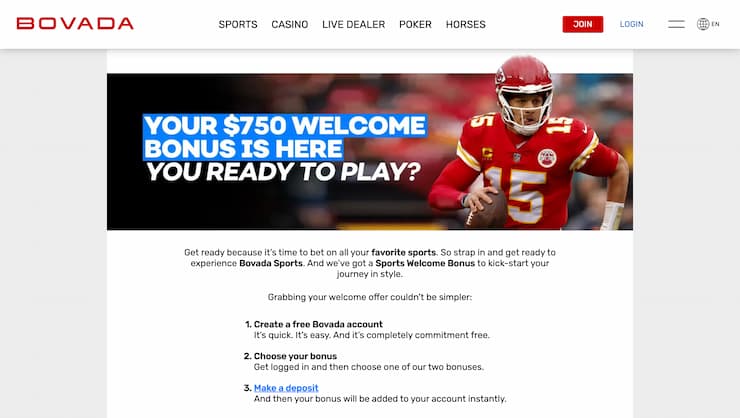 Bovada Sports Bonus Code