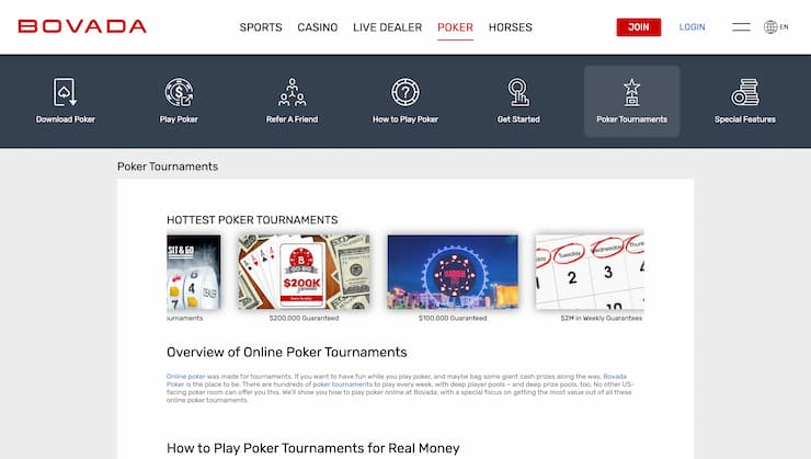 Online Poker Tournaments