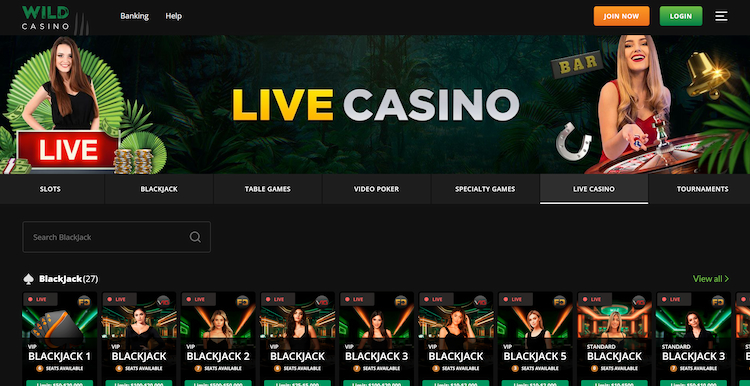 wild live casino 