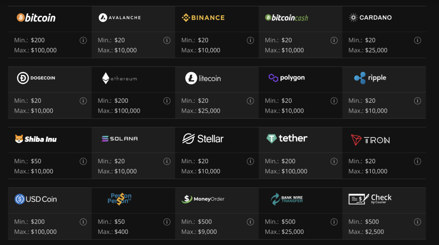 under-1-hour-withdrawals - payment options