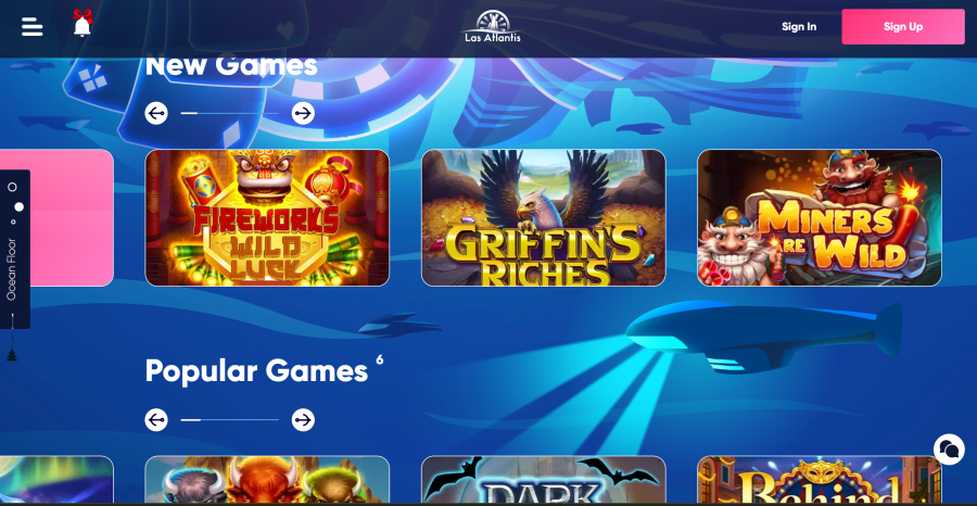 Las Atlantis Casino - Homepage