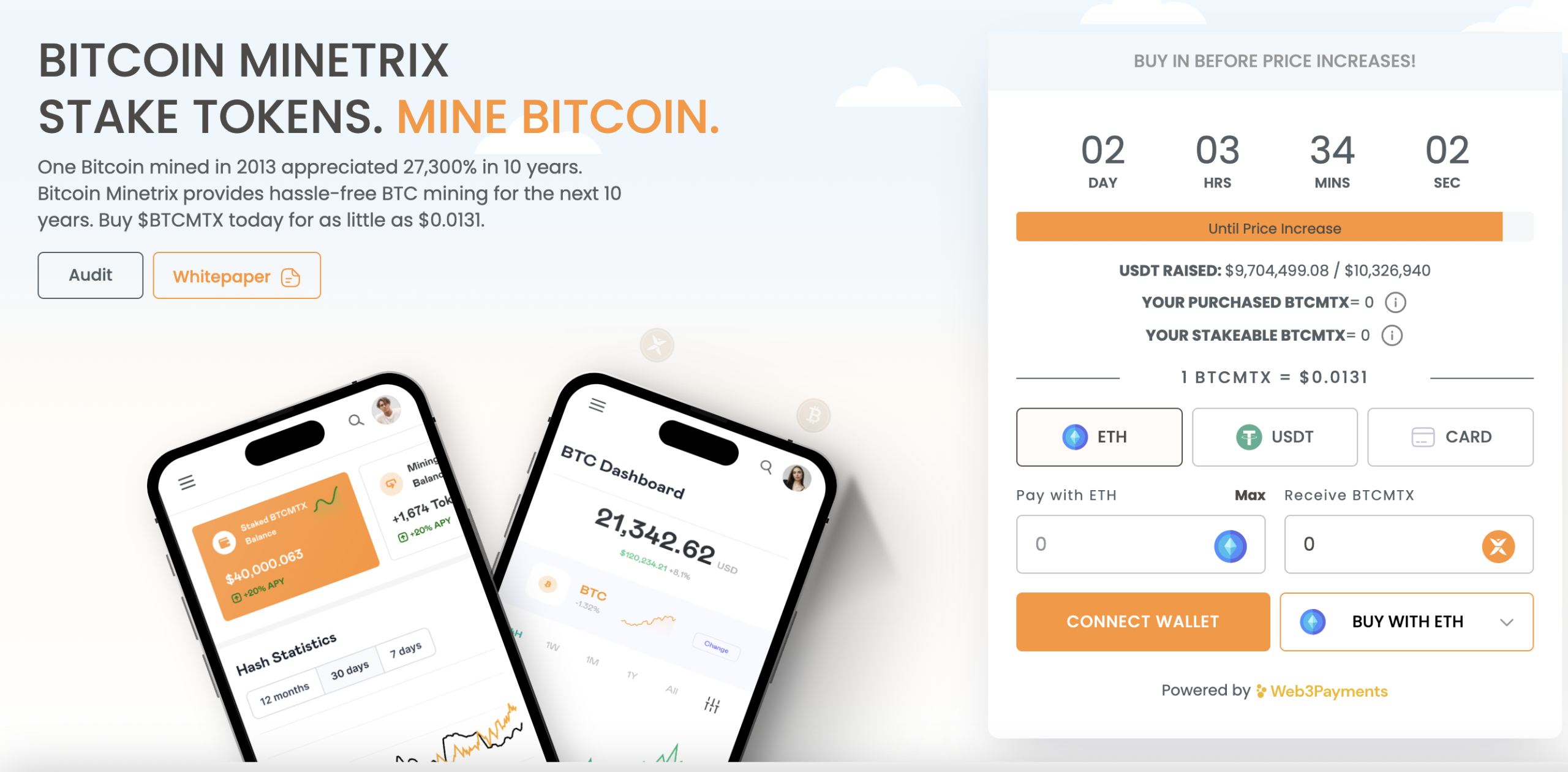 Bitcoin Minetrix presale