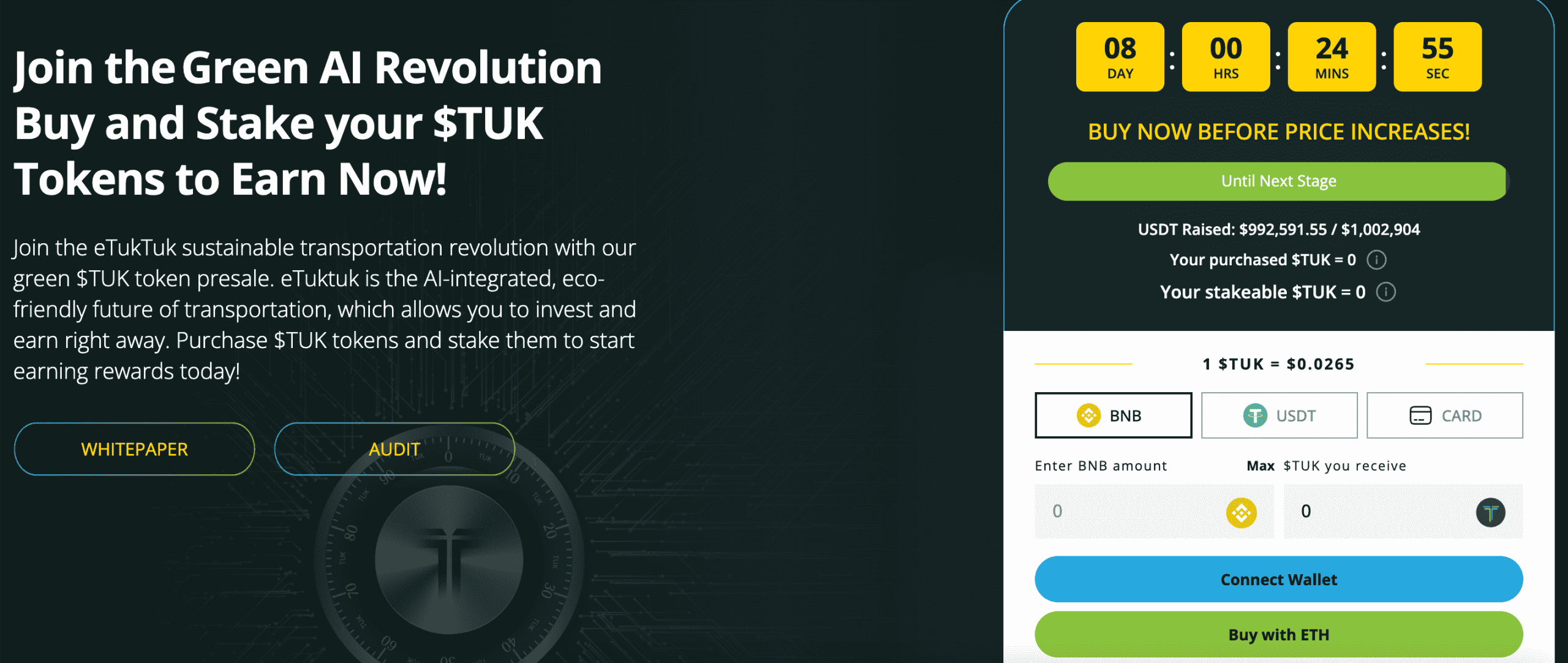 eTukTuk presale